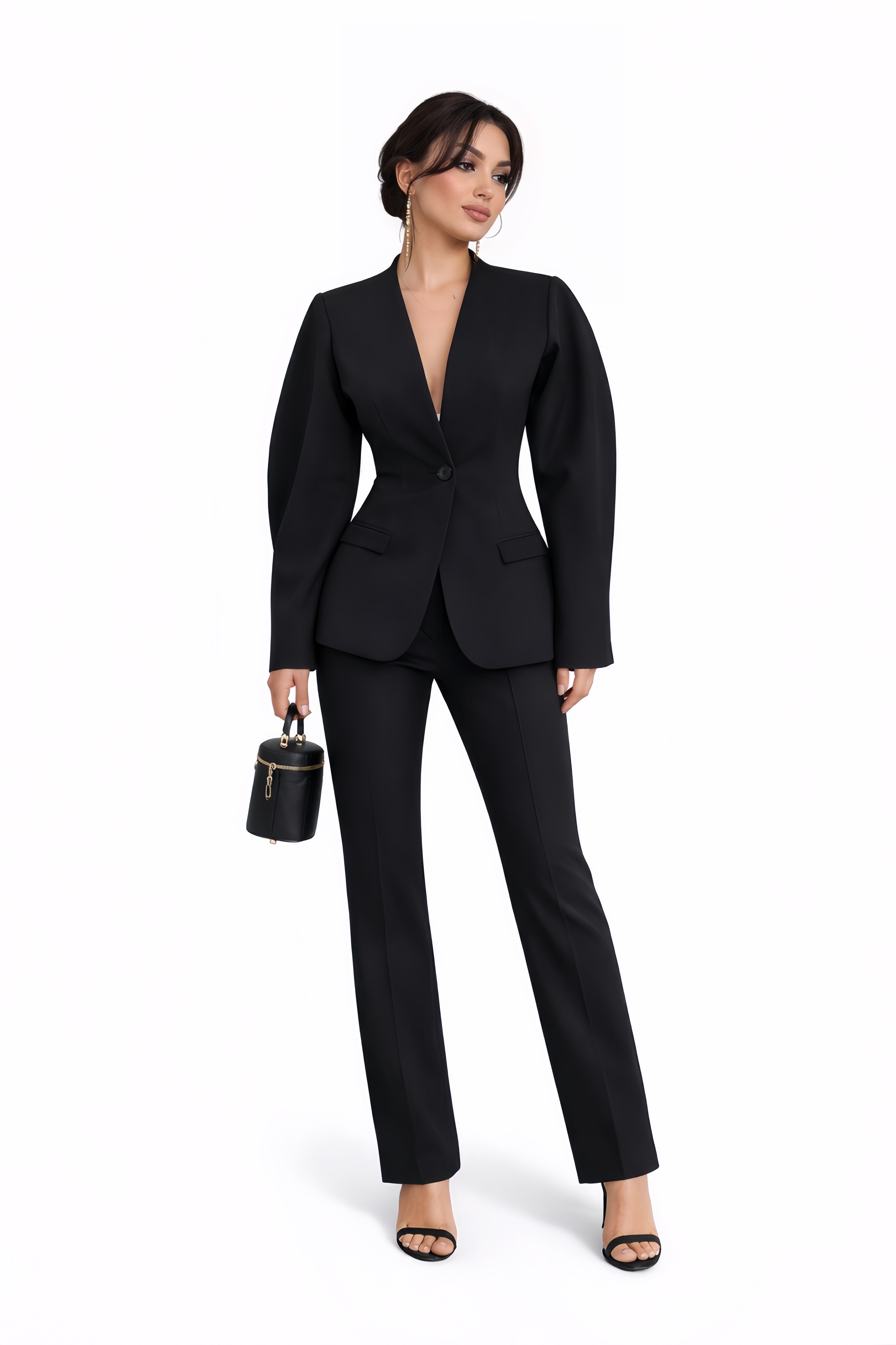 Ensemble Blazer Structuré Ceinturé – SELNESS